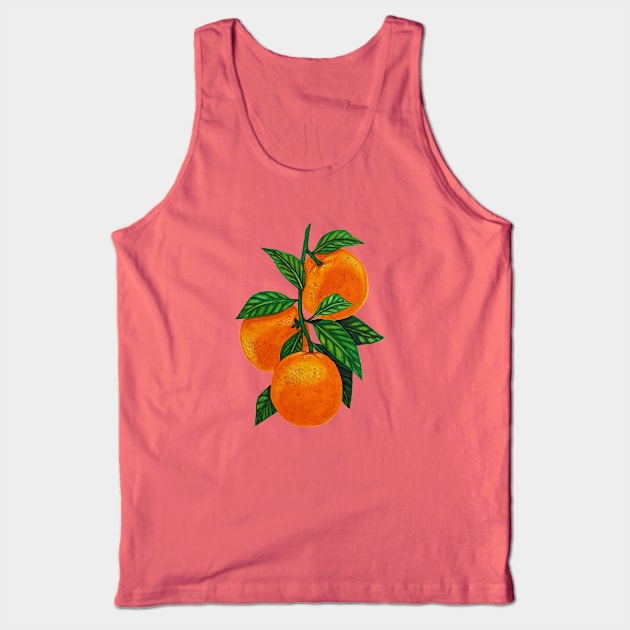 Orange Tank Top by Ocennyy